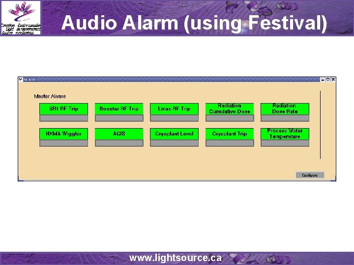 Audio Alarm (using Festival) www. lightsource. ca Audio Alarm (using Festival) www. lightsource. ca