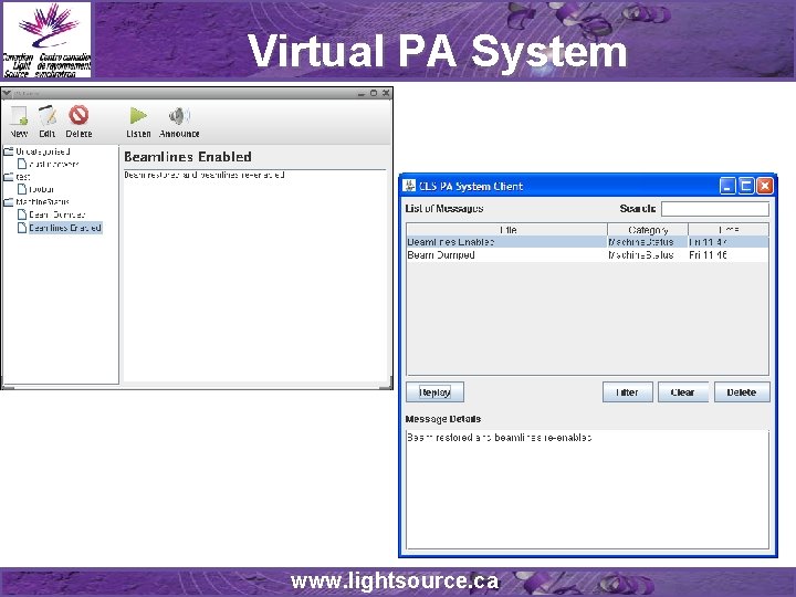 Virtual PA System www. lightsource. ca Virtual PA System www. lightsource. ca