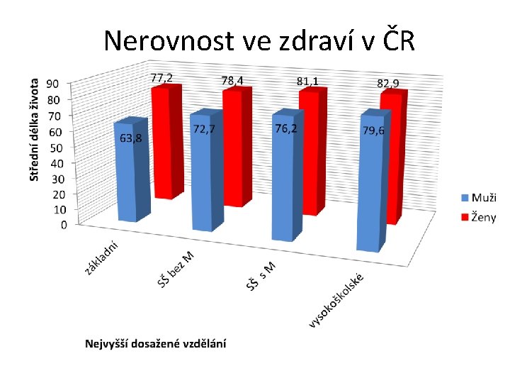 Nerovnost ve zdraví v ČR 