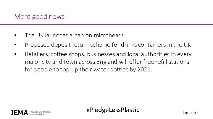 More good news! • • • The UK launches a ban on microbeads Proposed More good news! • • • The UK launches a ban on microbeads Proposed