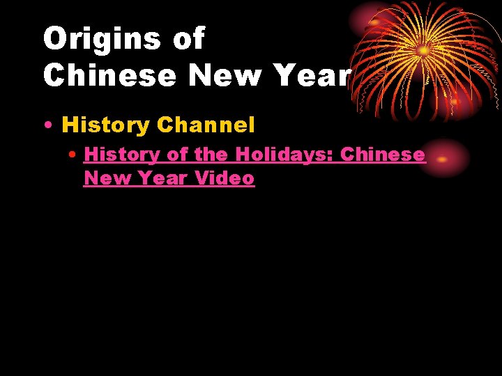 Origins of Chinese New Year • History Channel • History of the Holidays: Chinese