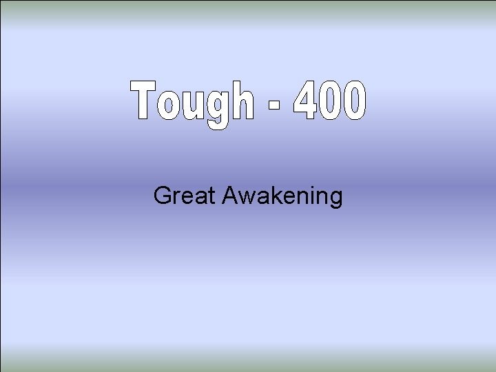 Great Awakening 