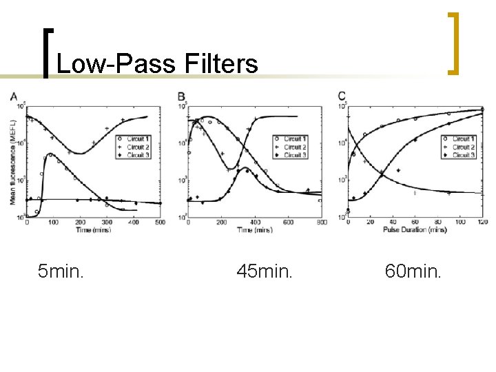 Low-Pass Filters 5 min. 45 min. 60 min. 