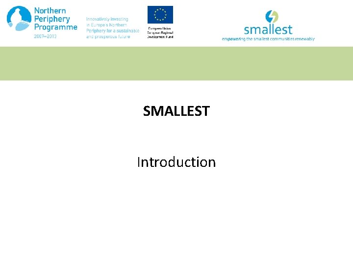 SMALLEST Introduction 