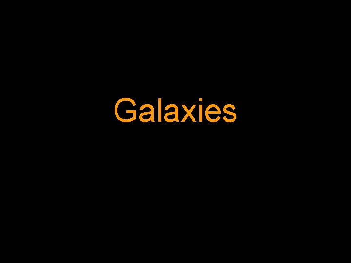 Galaxies Galaxies