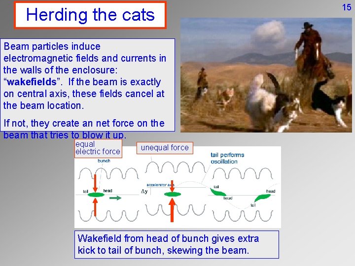 Herding the cats Beam particles induce electromagnetic fields and currents in the walls of