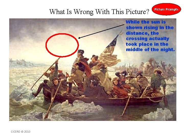 What Is Wrong With This Picture? Picture Prompts While the sun is shown rising