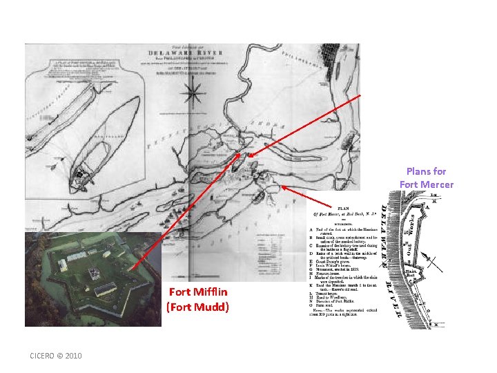 Plans for Fort Mercer Fort Mifflin (Fort Mudd) CICERO © 2010 