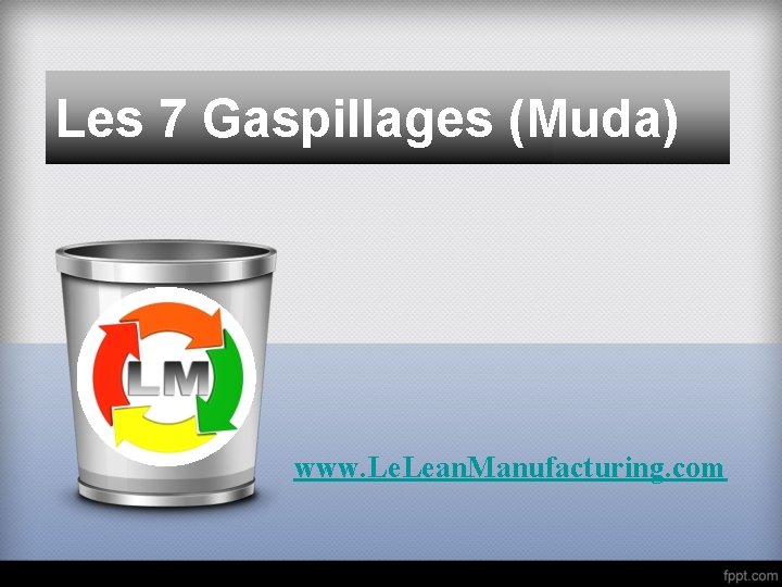 Les 7 Gaspillages (Muda) www. Lean. Manufacturing. com 