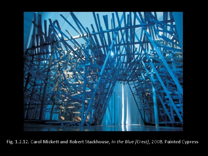 Fig. 1. 2. 12. Carol Mickett and Robert Stackhouse, In the Blue [Crest], 2008.