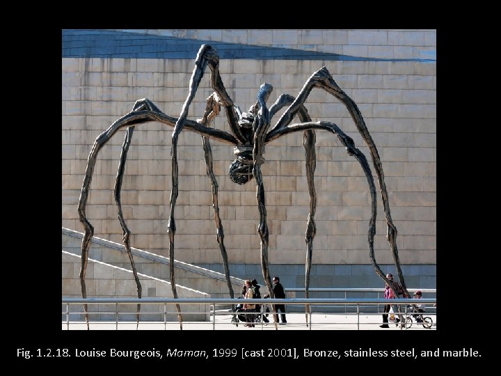 Fig. 1. 2. 18. Louise Bourgeois, Maman, 1999 [cast 2001], Bronze, stainless steel, and