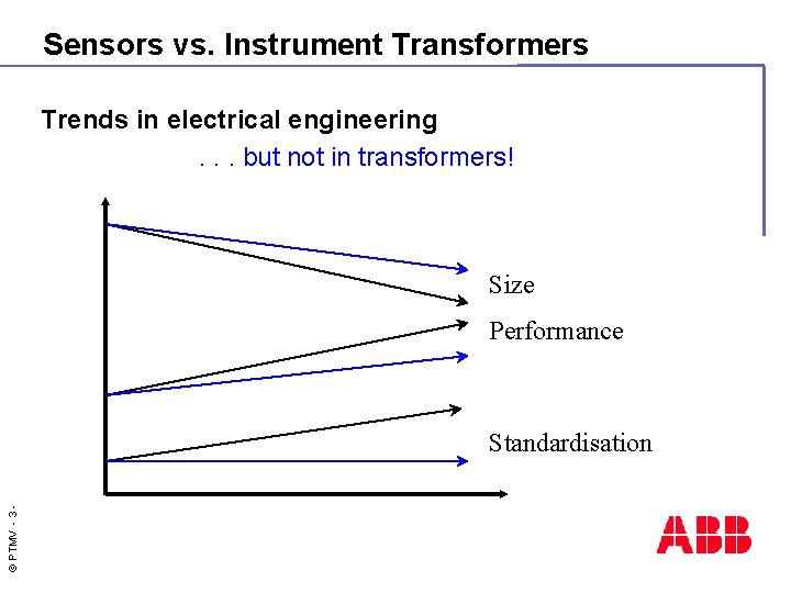 Sensors vs. Instrument Transformers Trends in electrical engineering. . . but not in transformers!