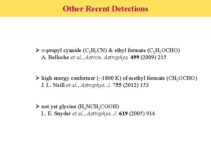 The Cdms View On Molecular Data Needs Of