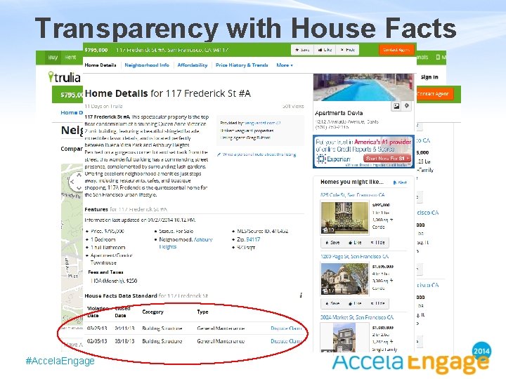 Transparency with House Facts #Accela. Engage 