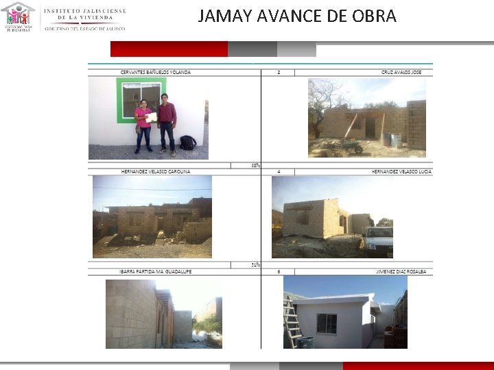 JAMAY AVANCE DE OBRA 