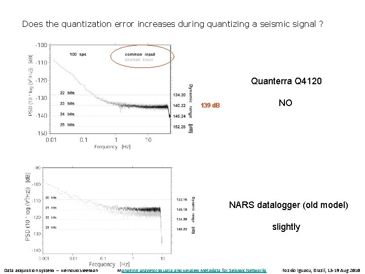 Does the quantization error increases during quantizing a seismic signal ? Quanterra Q 4120 Does the quantization error increases during quantizing a seismic signal ? Quanterra Q 4120