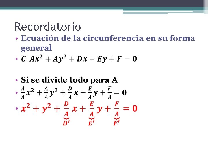 Recordatorio • 