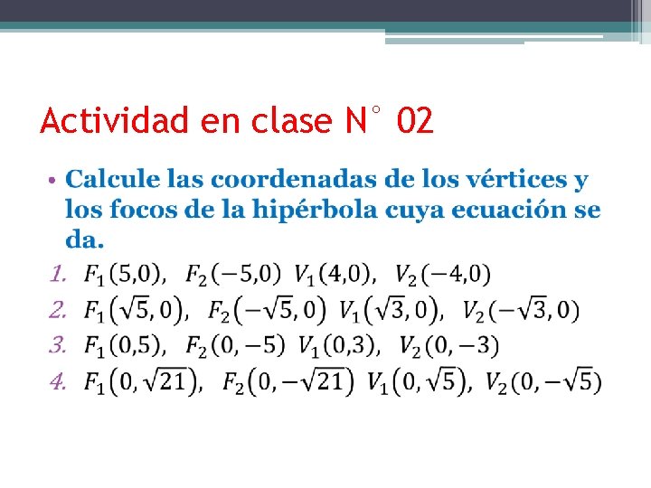 Actividad en clase N° 02 • 