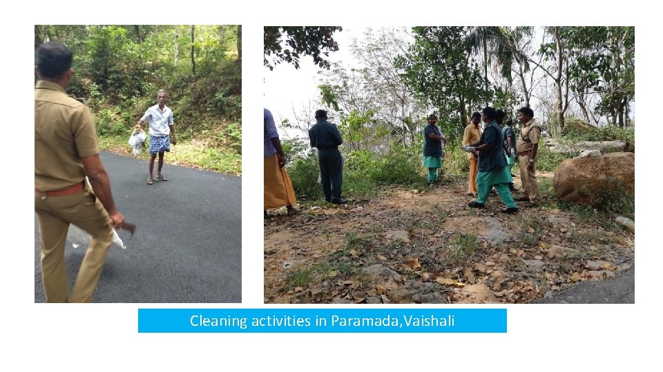 Cleaning activities in Paramada, Vaishali 