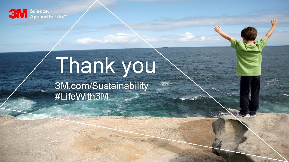 Thank you 3 M. com/Sustainability #Life. With 3 M 