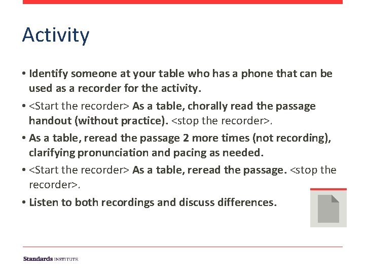 Activity • Identify someone at your table who has a phone that can be Activity • Identify someone at your table who has a phone that can be
