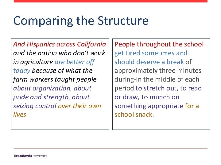Comparing the Structure And Hispanics across California and the nation who don't work in Comparing the Structure And Hispanics across California and the nation who don't work in
