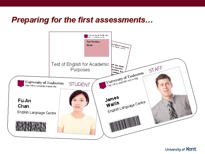 Preparing for the first assessments… Test Number: Name: As of 2 for pe 017,