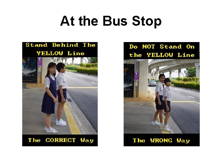 At the Bus Stop 