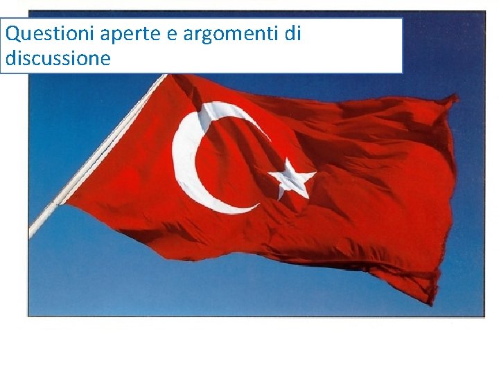Questioni aperte e argomenti di discussione 
