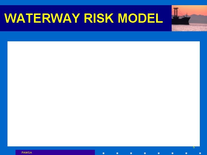 WATERWAY RISK MODEL 5 PAWSA 