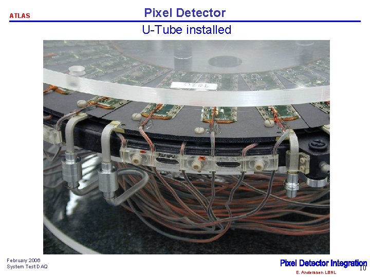 ATLAS Pixel Detector U-Tube installed February 2006 System Test DAQ E. Anderssen LBNL 10