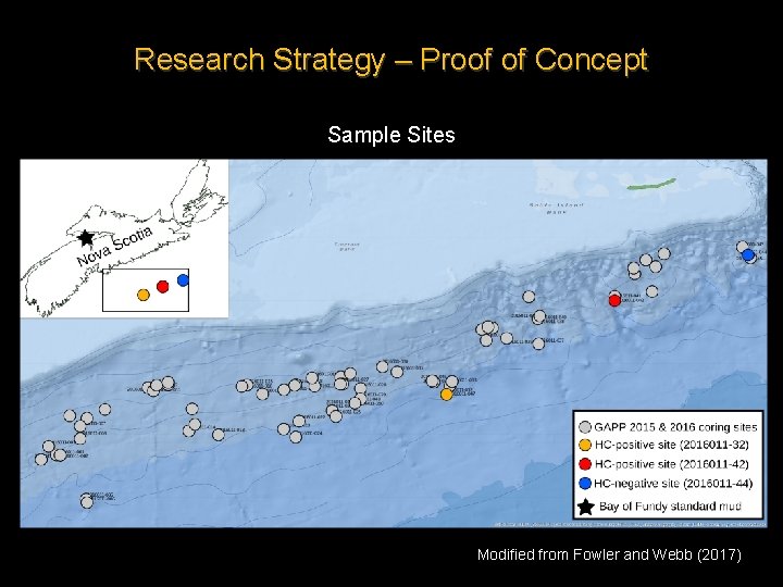 Research Strategy – Proof of Concept Sample Sites Modified from Fowler and Webb (2017)