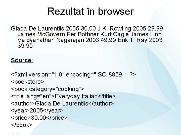 Rezultat în browser Giada De Laurentiis 2005 30. 00 J K. Rowling 2005 29.