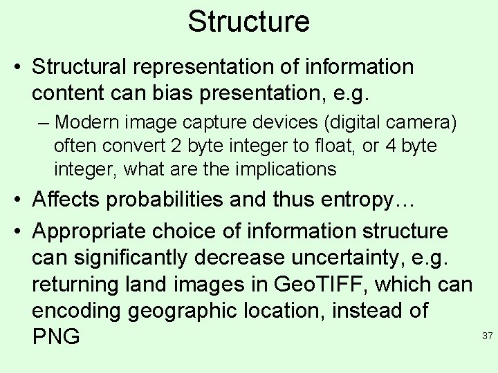 Structure • Structural representation of information content can bias presentation, e. g. – Modern Structure • Structural representation of information content can bias presentation, e. g. – Modern