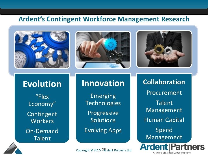 Ardent’s Contingent Workforce Management Research Evolution Innovation “Flex Economy” Contingent Workers On-Demand Talent Emerging