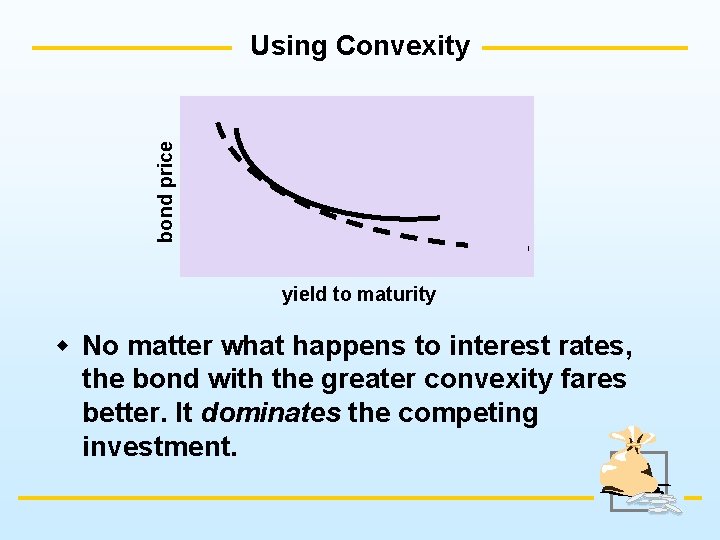 bond price Using Convexity yield to maturity w No matter what happens to interest