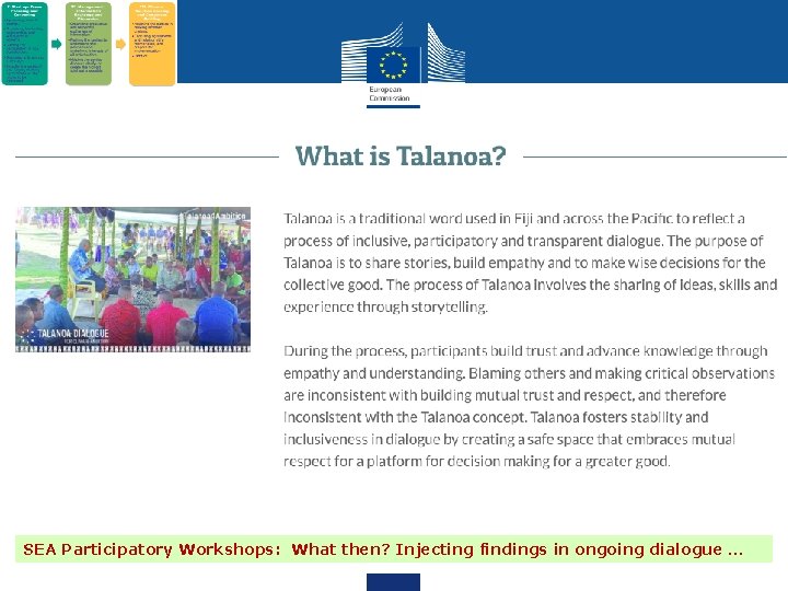 SEA Participatory Workshops: What then? Injecting findings in ongoing dialogue … 19 