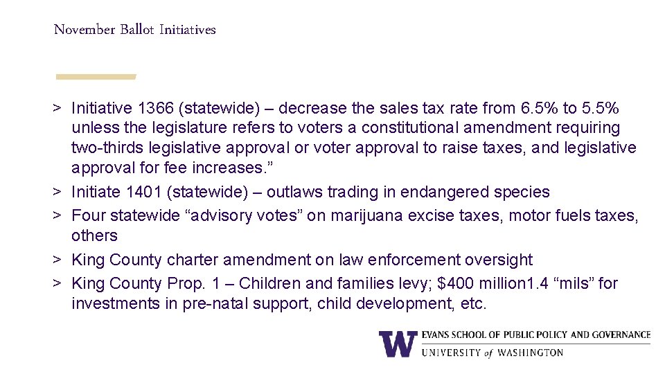 November Ballot Initiatives > Initiative 1366 (statewide) – decrease the sales tax rate from