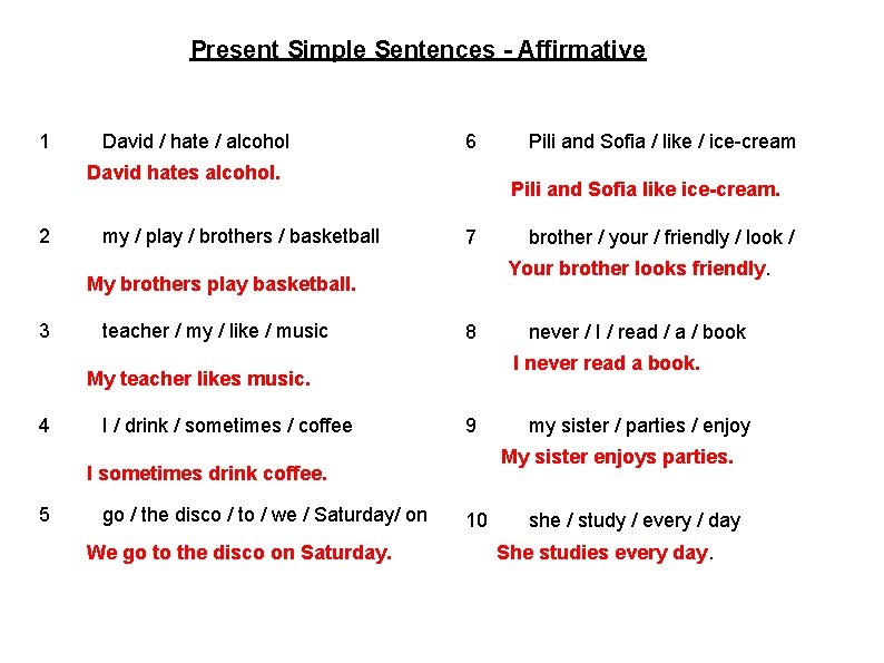 Contoh simple present tense positive negative interrogative