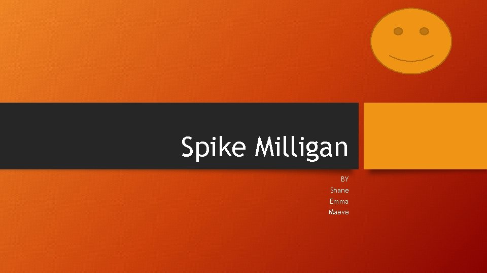 Spike Milligan BY Shane Emma Maeve 