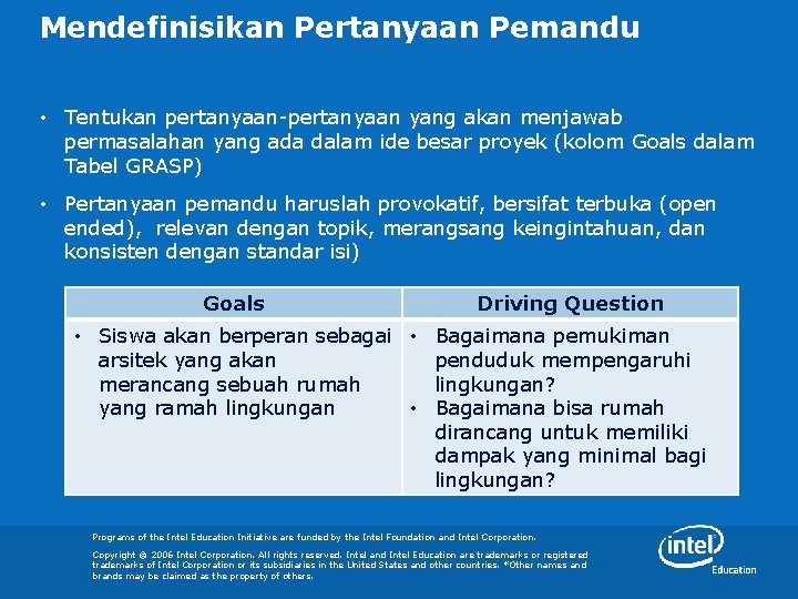 Mendefinisikan Pertanyaan Pemandu • Tentukan pertanyaan-pertanyaan yang akan menjawab permasalahan yang ada dalam ide