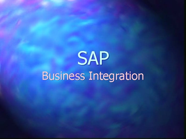 SAP Business Integration 