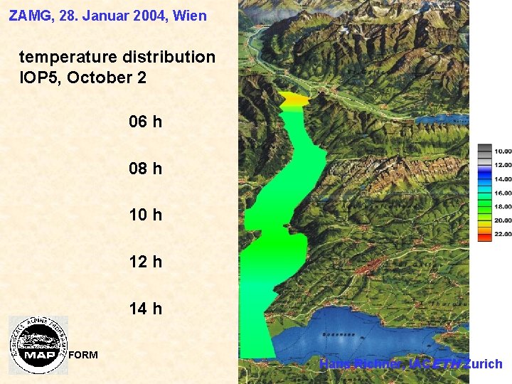 ZAMG, 28. Januar 2004, Wien temperature distribution IOP 5, October 2 06 h 08