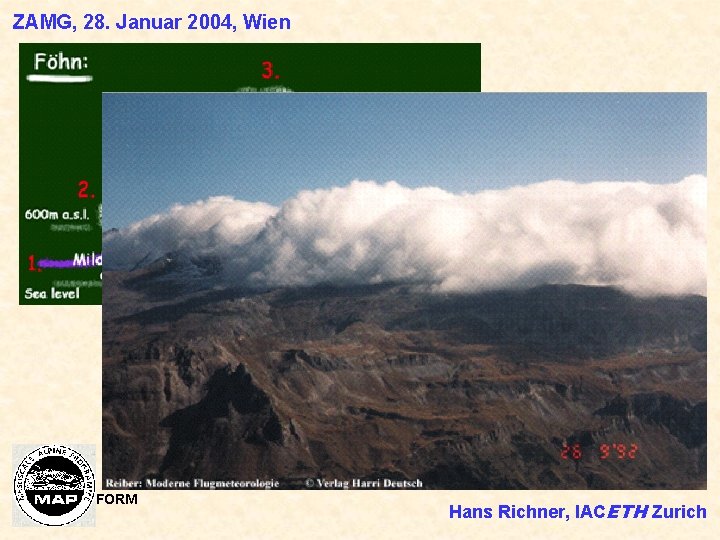 ZAMG, 28. Januar 2004, Wien FORM Hans Richner, IACETH Zurich 
