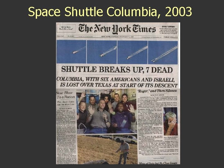 Space Shuttle Columbia, 2003 Space Shuttle Columbia, 2003