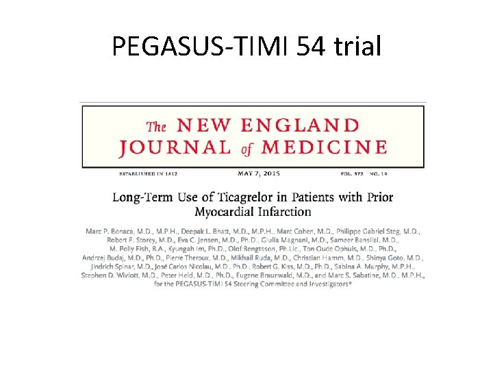 PEGASUS-TIMI 54 trial 