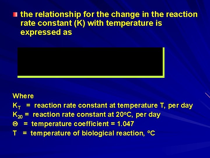 the relationship for the change in the reaction rate constant (K) with temperature is