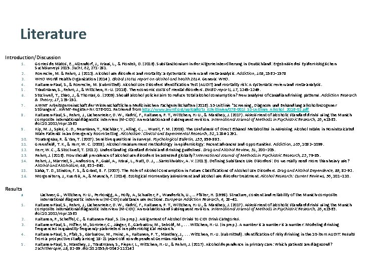Literature Introduction/Discussion 1. 2. 3. 4. 5. 6. 7. 8. 9. 10. 11. 12.