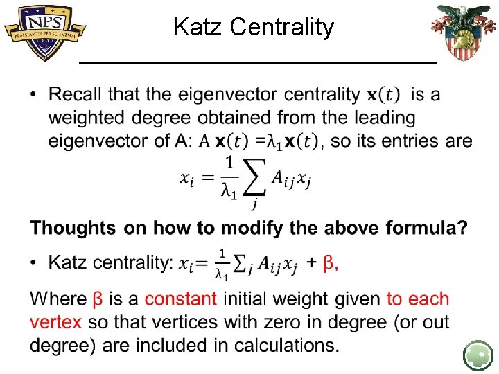 Katz Centrality • 