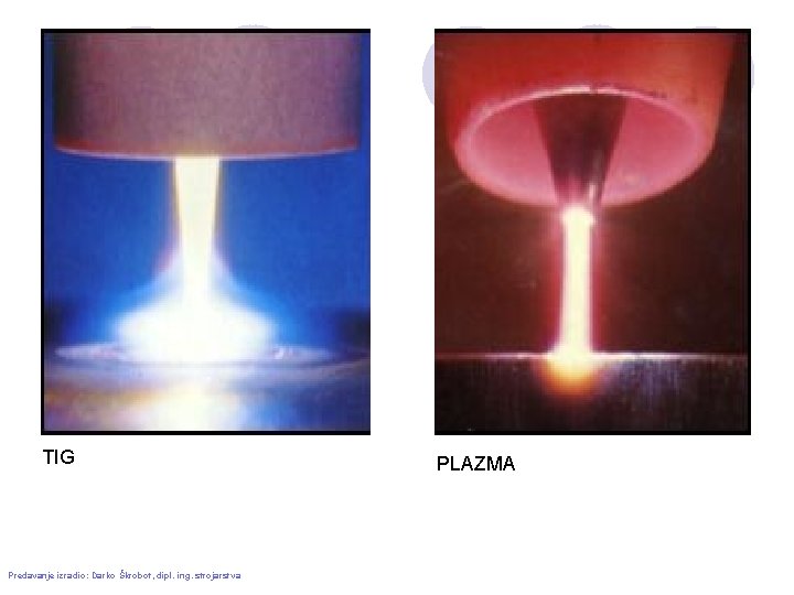 TIG Predavanje izradio: Darko Škrobot, dipl. ing. strojarstva PLAZMA 